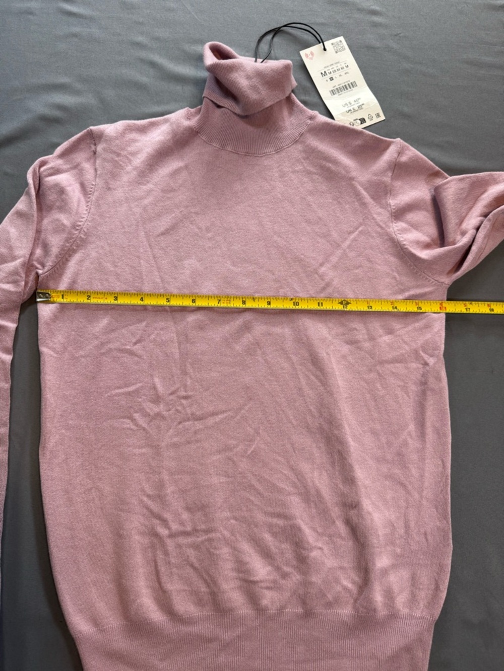 Zara Purple Turtleneck Sweater Lightweight Size M - Picture 5 of 7